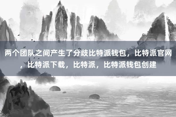 两个团队之间产生了分歧比特派钱包，比特派官网，比特派下载，比特派，比特派钱包创建