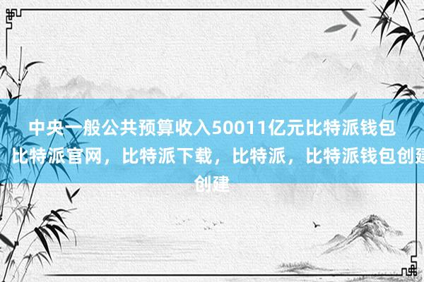 中央一般公共预算收入50011亿元比特派钱包，比特派官网，比特派下载，比特派，比特派钱包创建