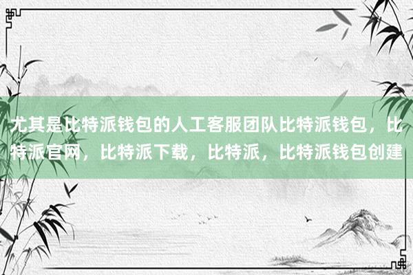 尤其是比特派钱包的人工客服团队比特派钱包，比特派官网，比特派下载，比特派，比特派钱包创建